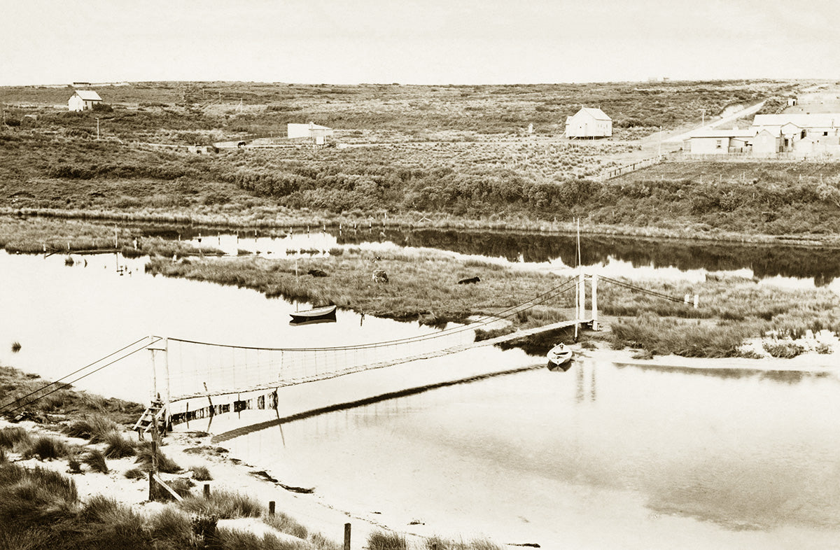 Suspension Bridge, Port Campbell VIC Australia 1910s