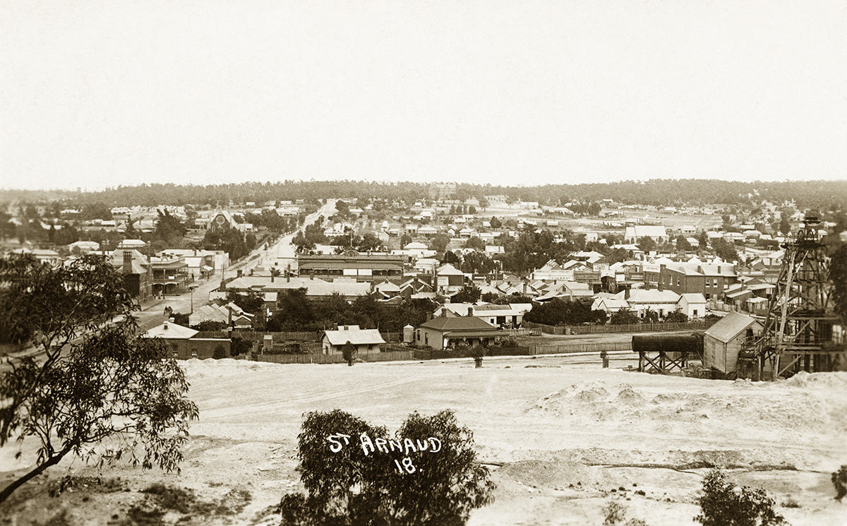 General View Of Town, St. Arnaud VIC Australia 1910s