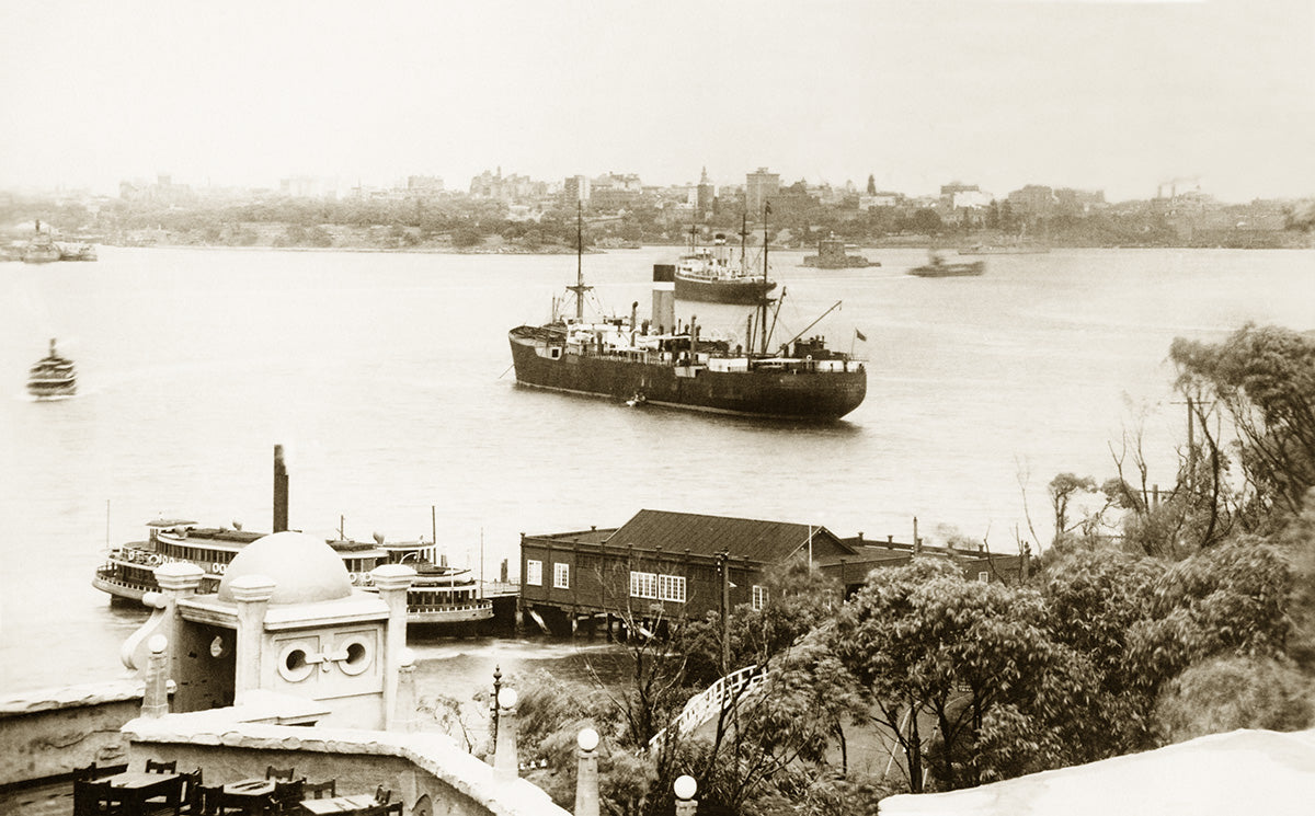 Sydney Harbour From Taronga Park Wharf - Taronga Park Zoo, Mosman NSW Australia c.1930