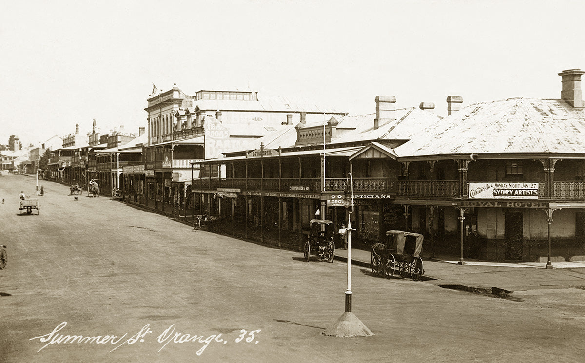 Summer Street And Royal Hotel, Orange NSW Australia c.1910