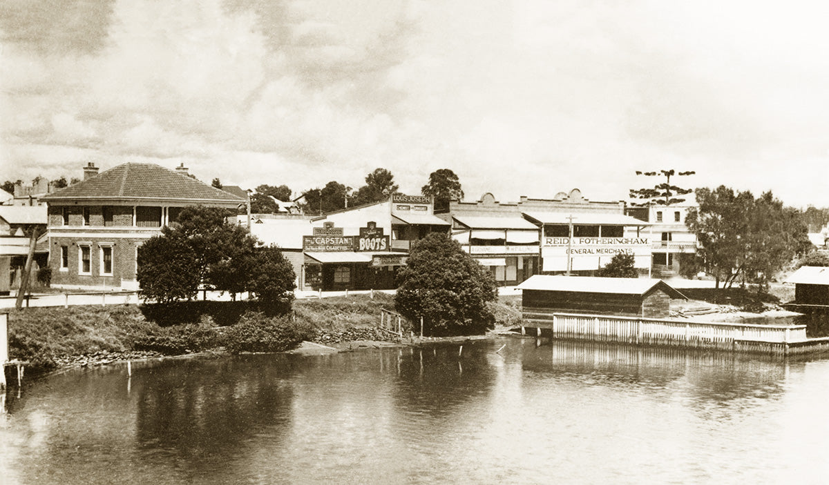 River Street And Baths, Mackville NSW Australia 1930s