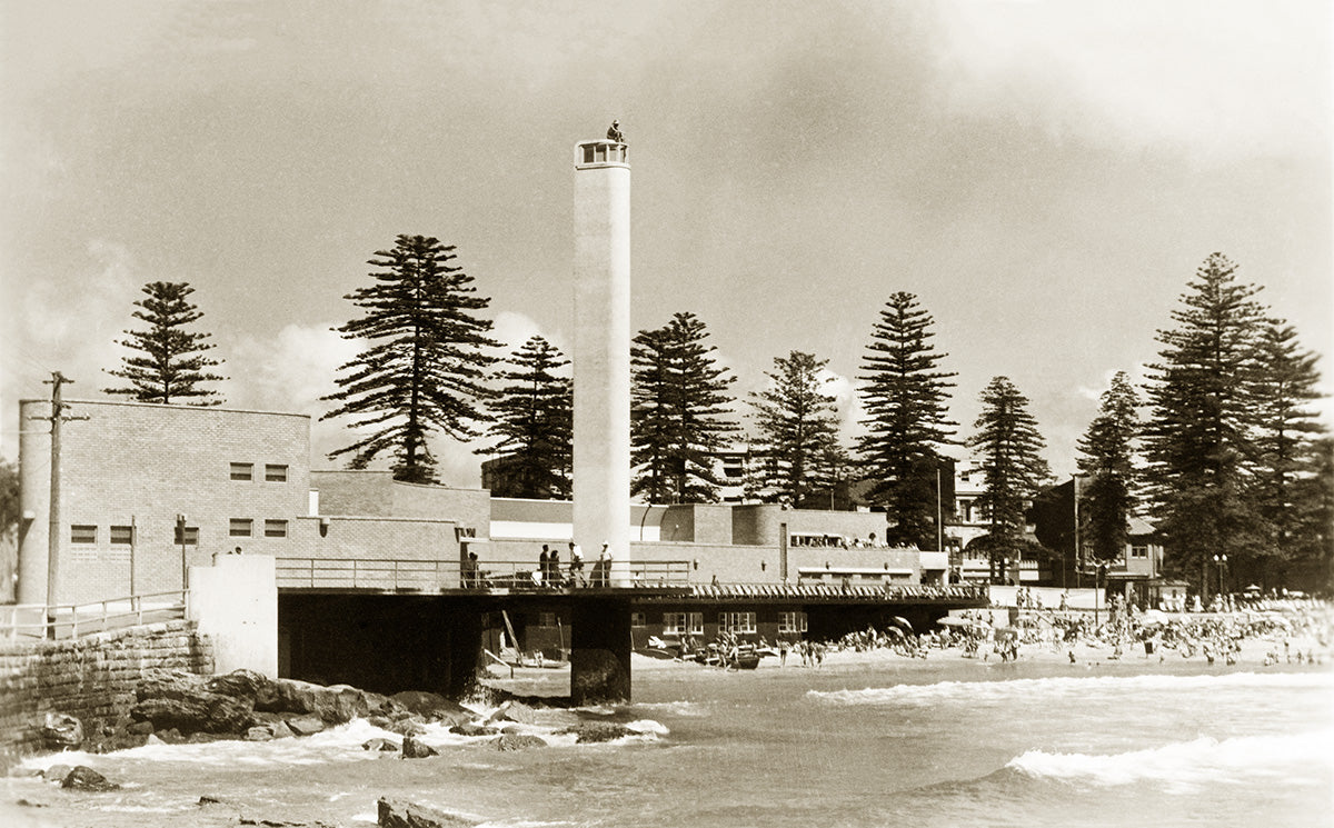 The Bathing Pavilion At Ocean Beach, Manly NSW Australia 1950s