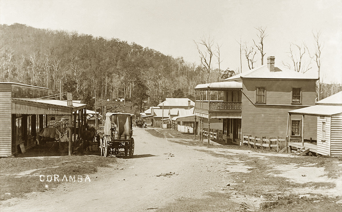 Main Street, Coramba NSW Australia c1906