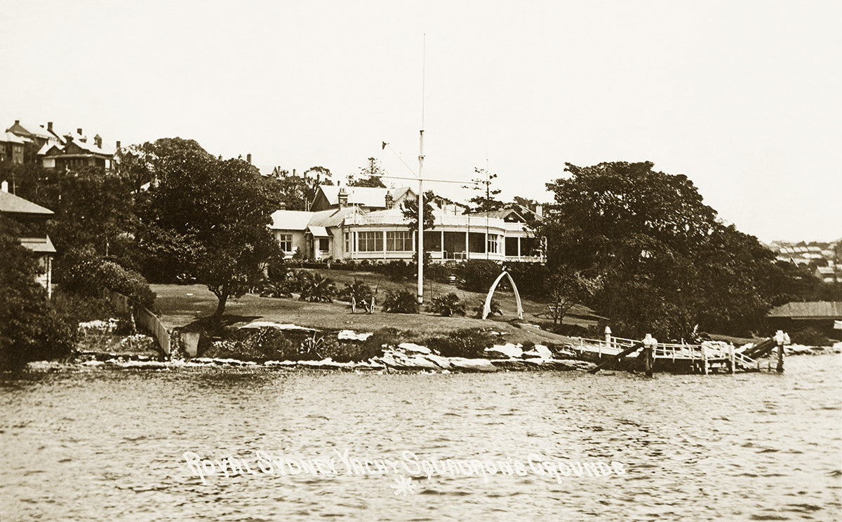Royal Sydney Yacht Squadrons Grounds, Kirribilli NSW Australia 1910s