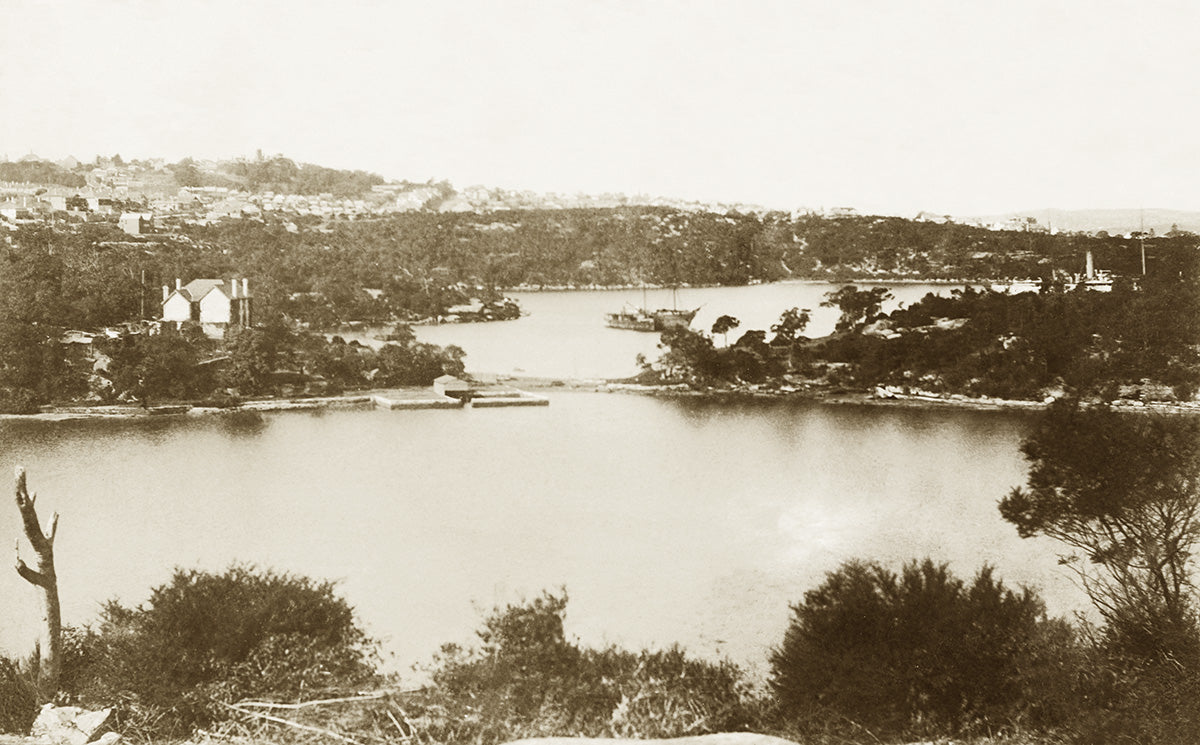 Lane Cove River From Greenwich, Greenwich NSW Australia c.1907