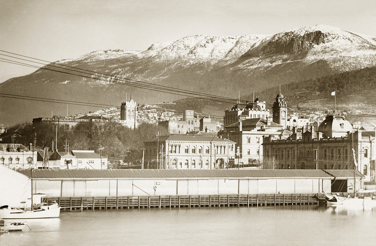Harbour And Mount Wellington, Hobart TAS Australia c.1920