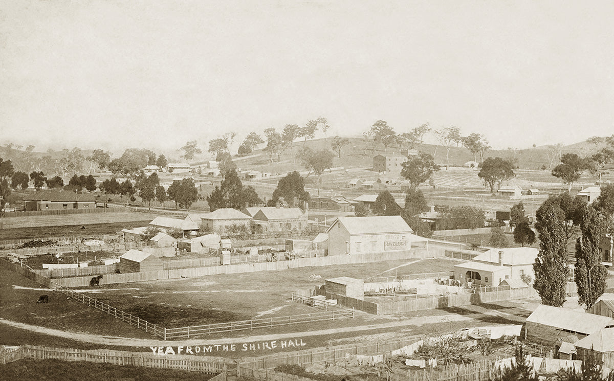 General View From Shire Hallpor, Yea VIC Australia c.1905