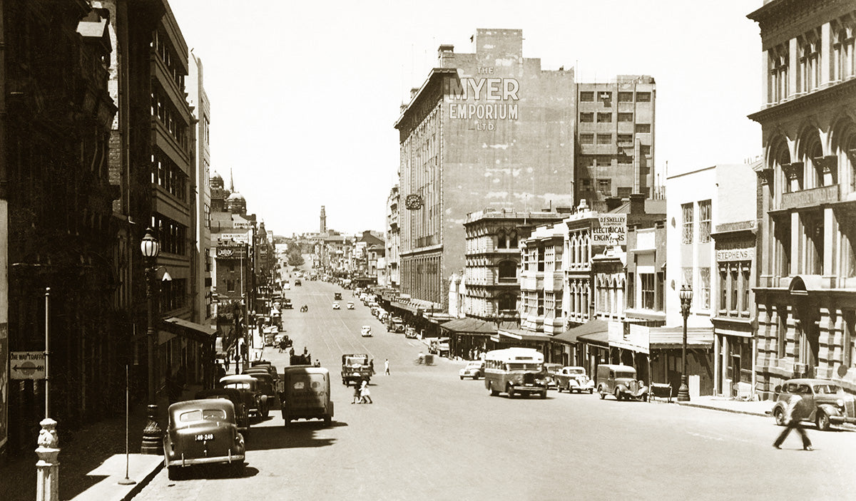 Lonsdale Street, Melbourne VIC Australia c.1937