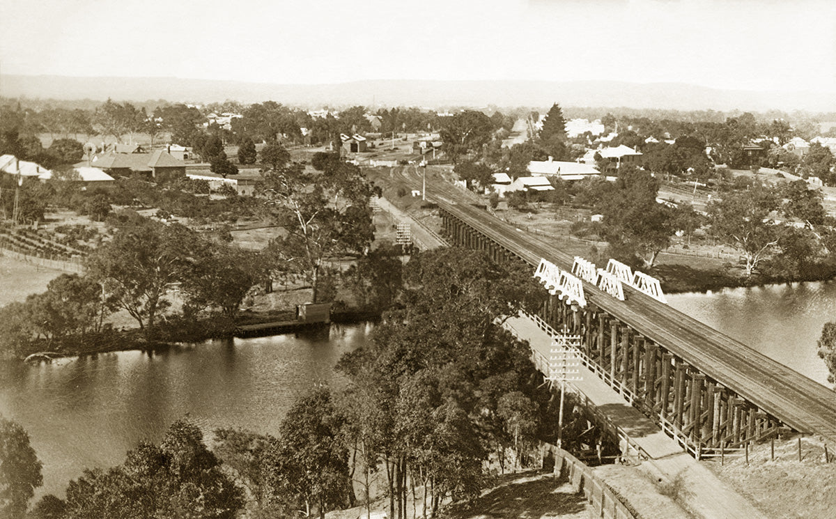 Swan River And Town, Guildford WA Australia c.1910