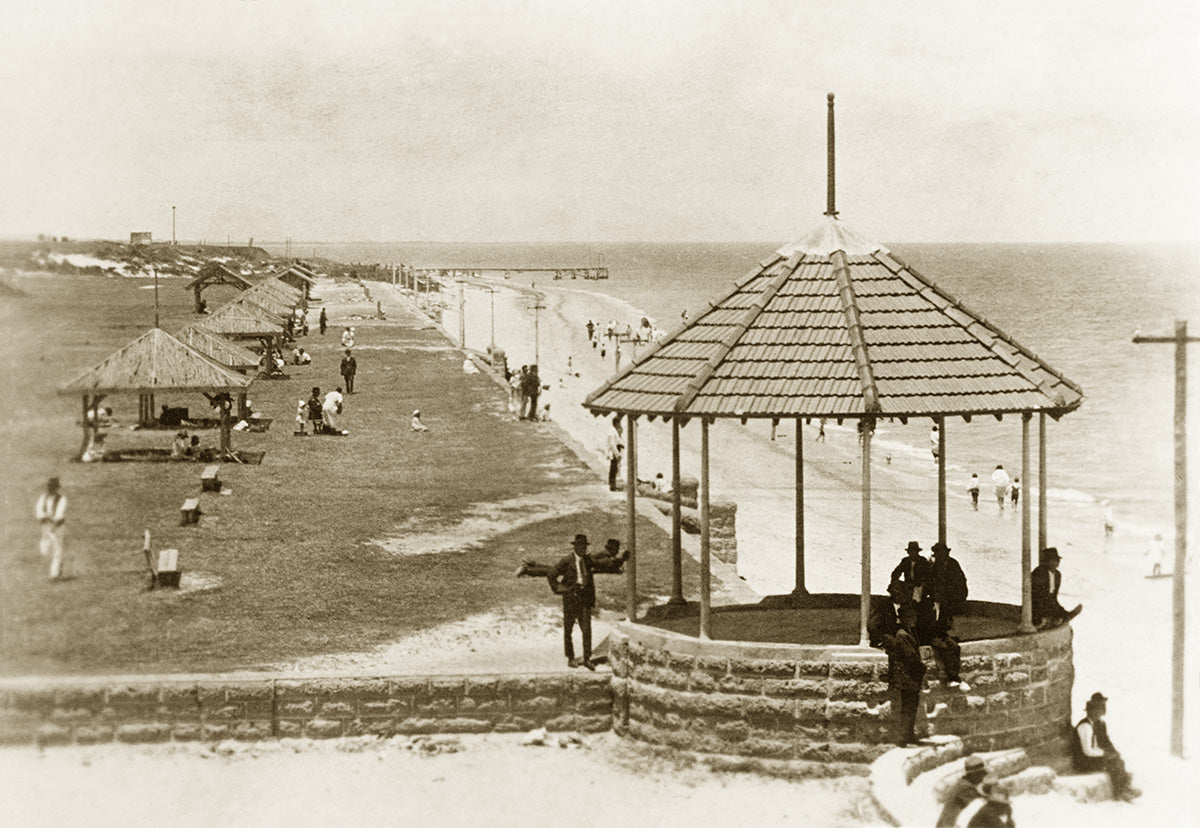 Beach And Rotunda, Fremantle WA Australia 1920