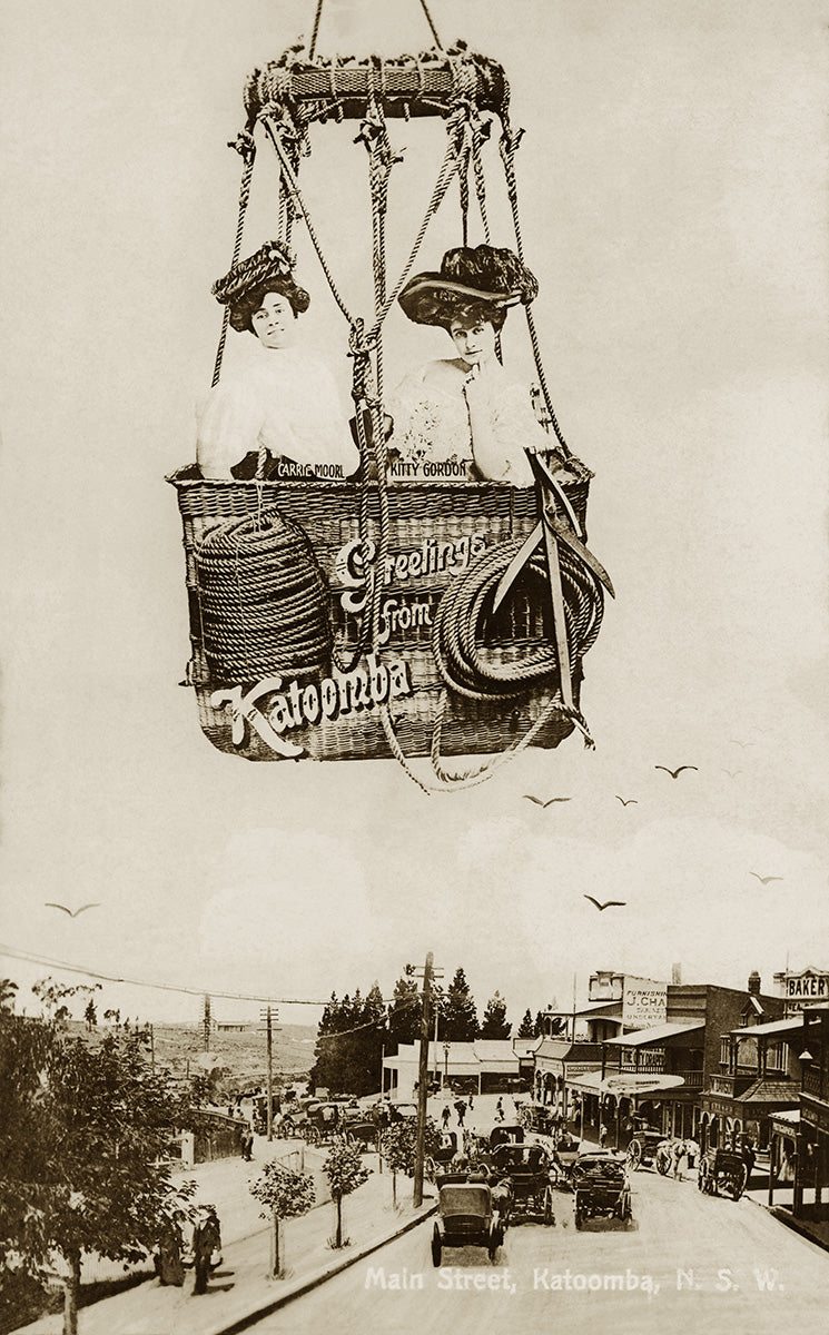 Station Street, Katoomba NSW Australia 1910s