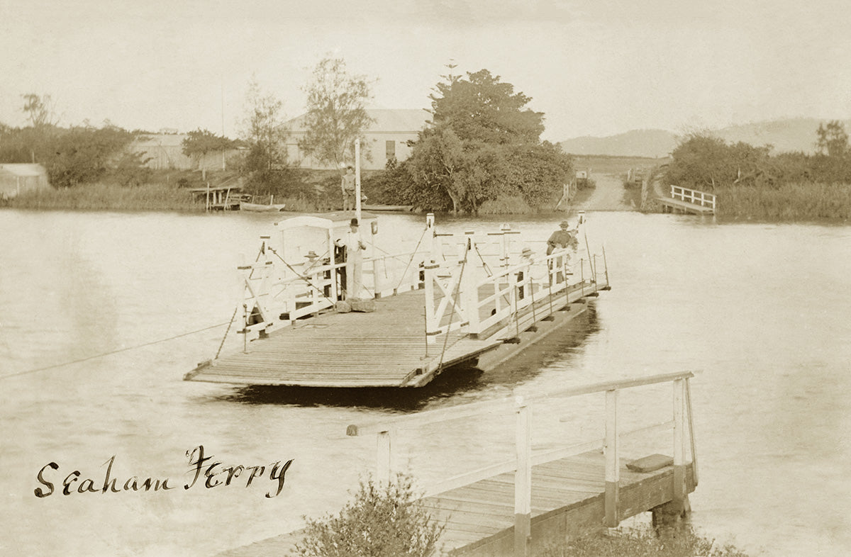 Ferry On Williams River, Seaham NSW Australia 1907