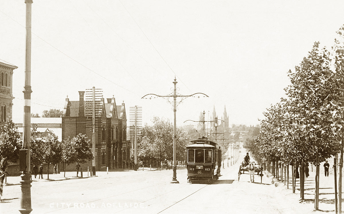 City Road, Adelaide SA Australia 1900s