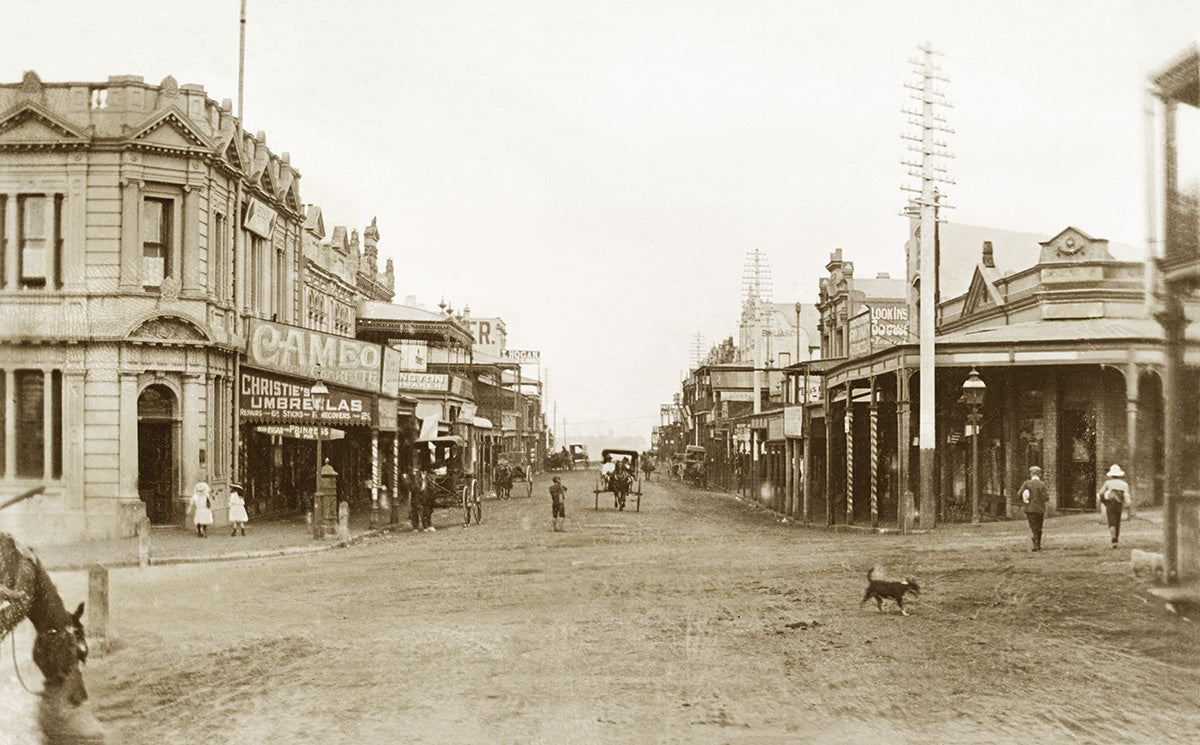 Walker Street Looking South From Mount Street, North Sydney NSW Australia c.1907