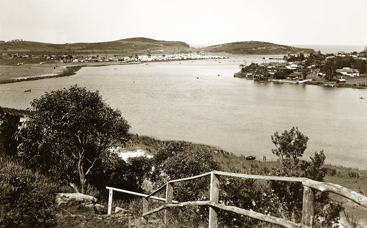 Looking Over Narrabeen Lakes Towards Camping Area, North Narrabeen NSW Australia c.1927