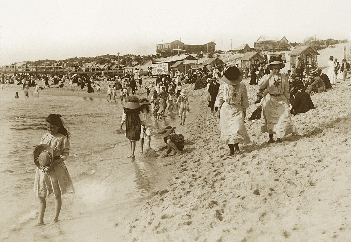 Beach Scene, La Perouse NSW Australia c1906