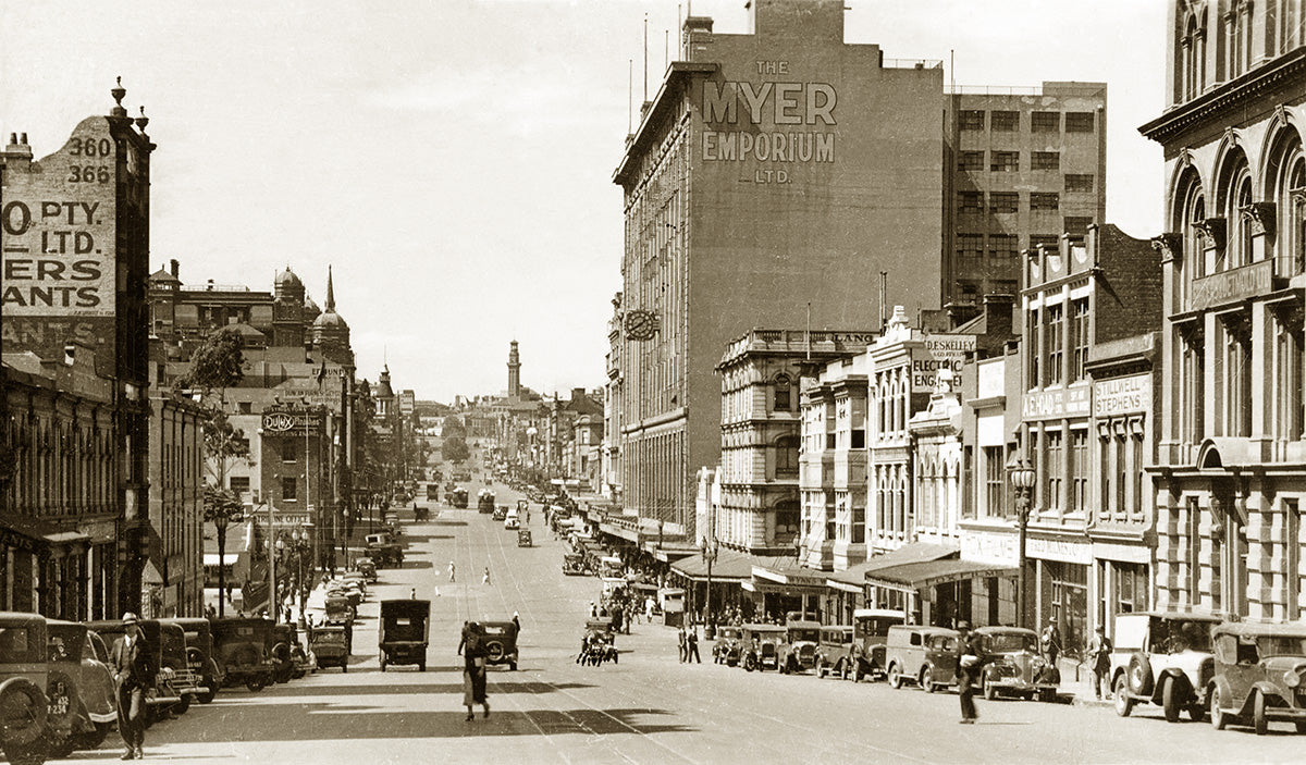 Lonsdale Street, Melbourne VIC Australia 1930s