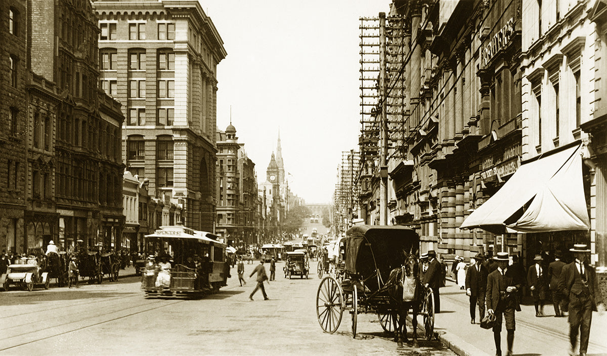 Collins Street, Melbourne VIC Australia c.1924