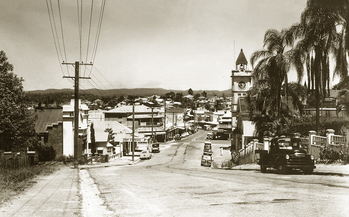 Mary Street From Caledonian Hill, Gympie QLD Australia c.1952