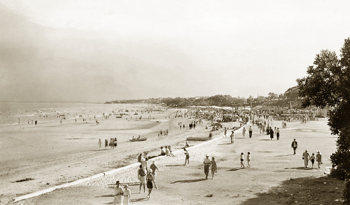The Beach, Redcliffe QLD Australia 1950s