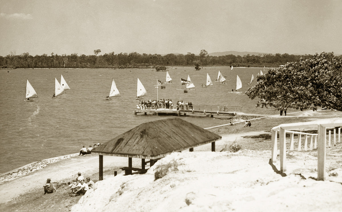 Training Dinghies On Cabbage Tree Creek, Sandgate QLD Australia 1930s