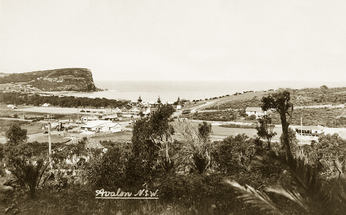 Township From The Knoll, Avalon NSW Australia 1920s