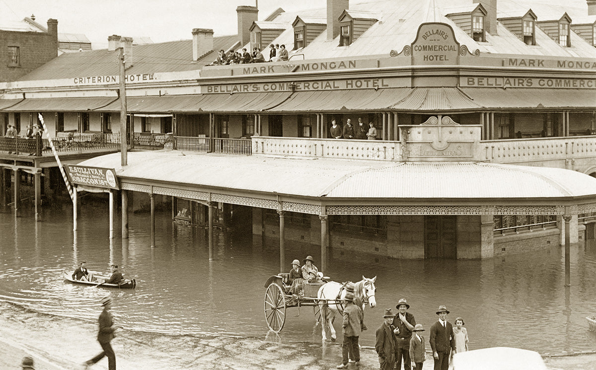 In Flood, Wagga Wagga NSW Australia 1922