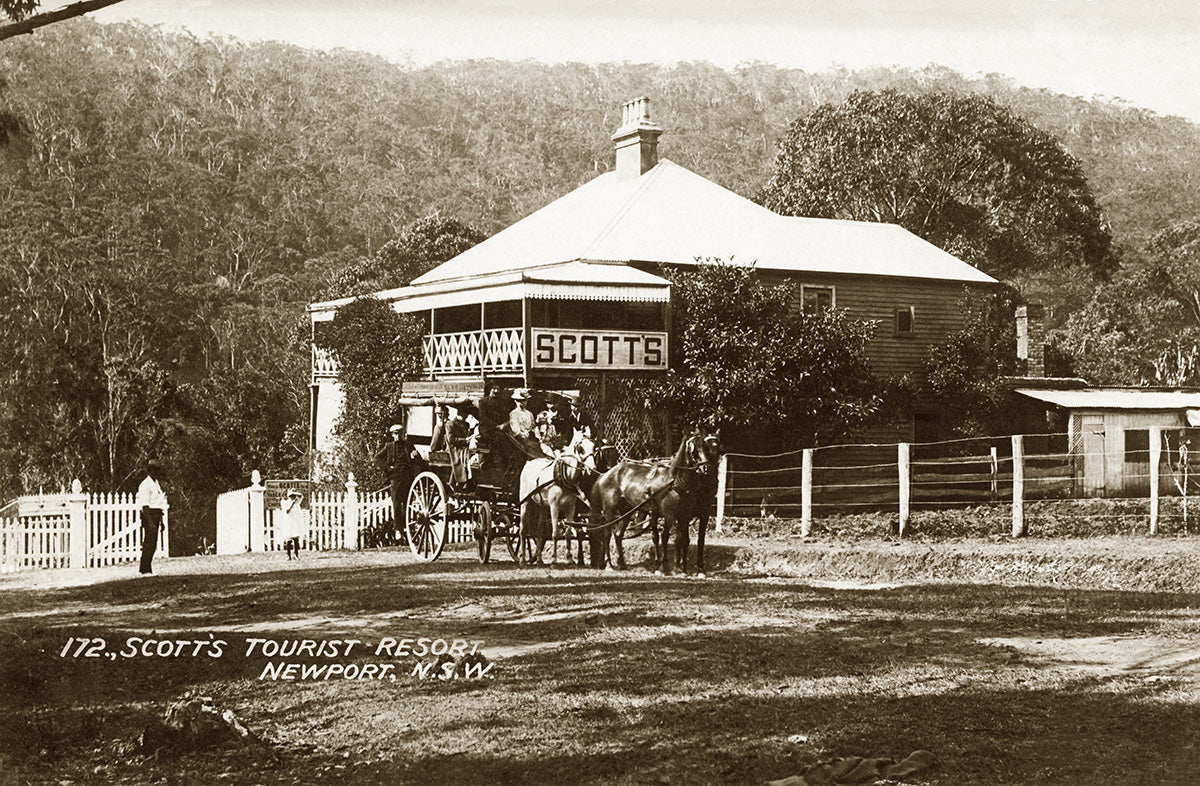 Scotts Tourist Resort Hotel, Newport NSW Australia c.1910