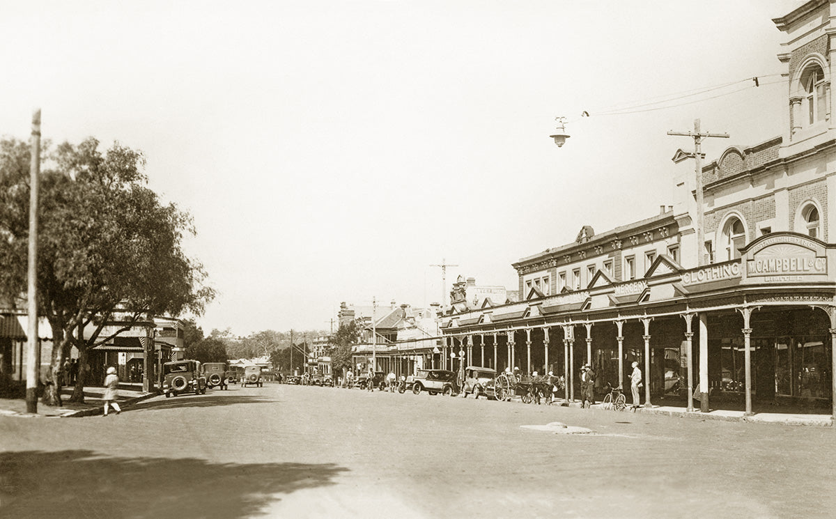 Bridge Street, Muswellbrook NSW Australia c.1927