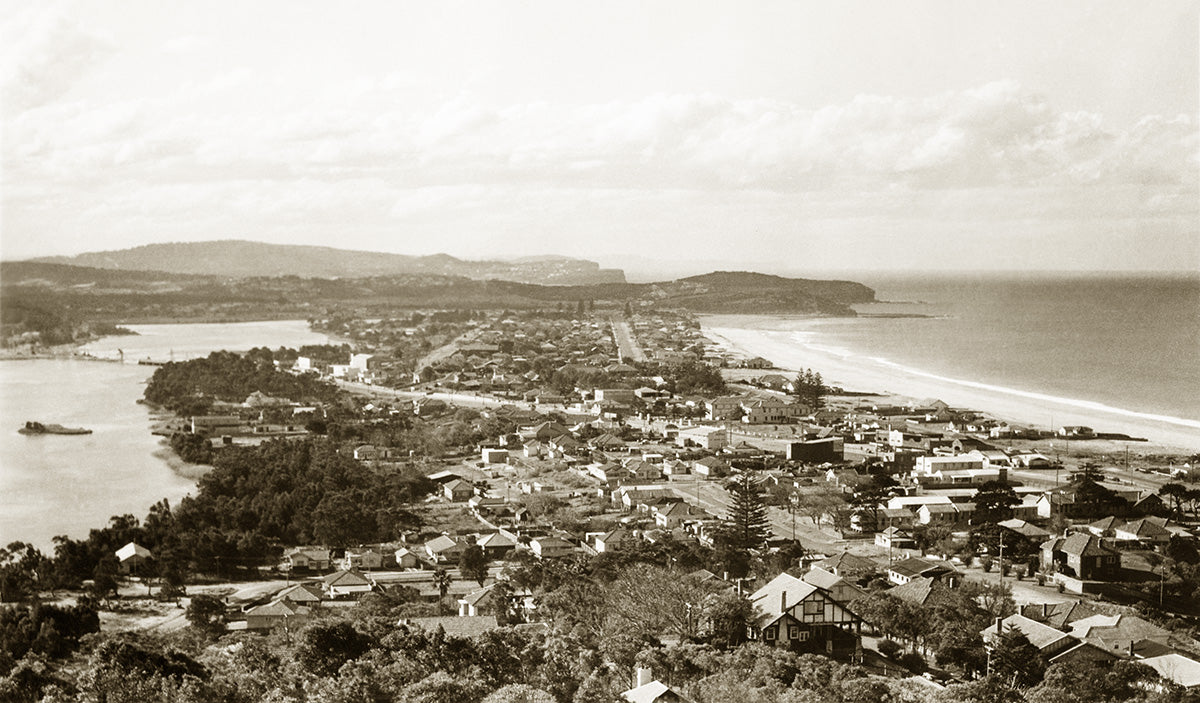 Narrabeen From Collaroy Heights, Narrabeen NSW Australia c.1938