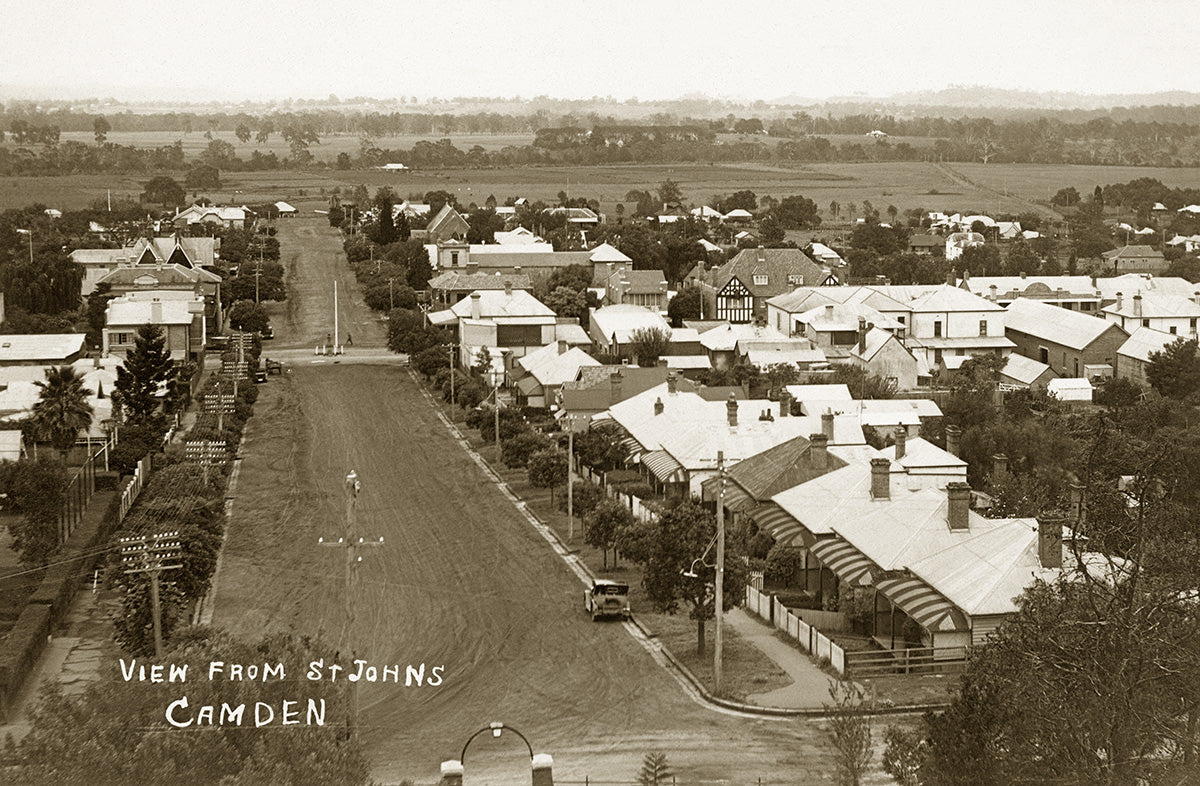 General View From St. Johns Church, Camden NSW Australia c.1927