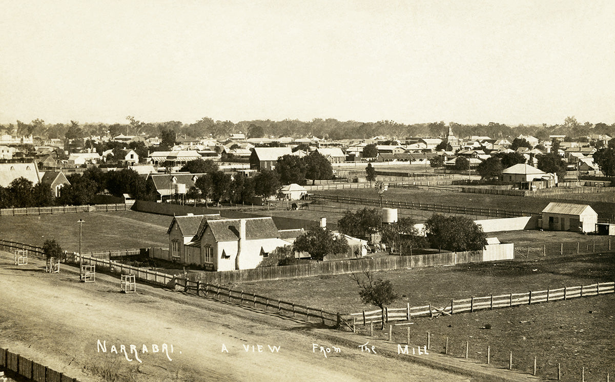 General View From Mill, Narrabri NSW Australia 1910s