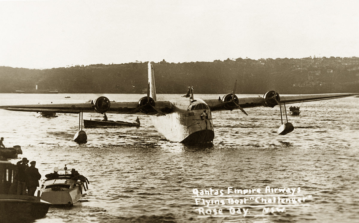 Quantas Empire Airways Flying Boat - Challenger, Rose Bay NSW Australia 1939