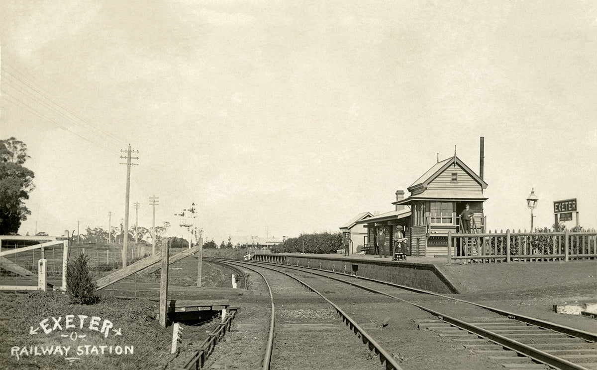 Railway Station, Exeter NSW Australia c.1910