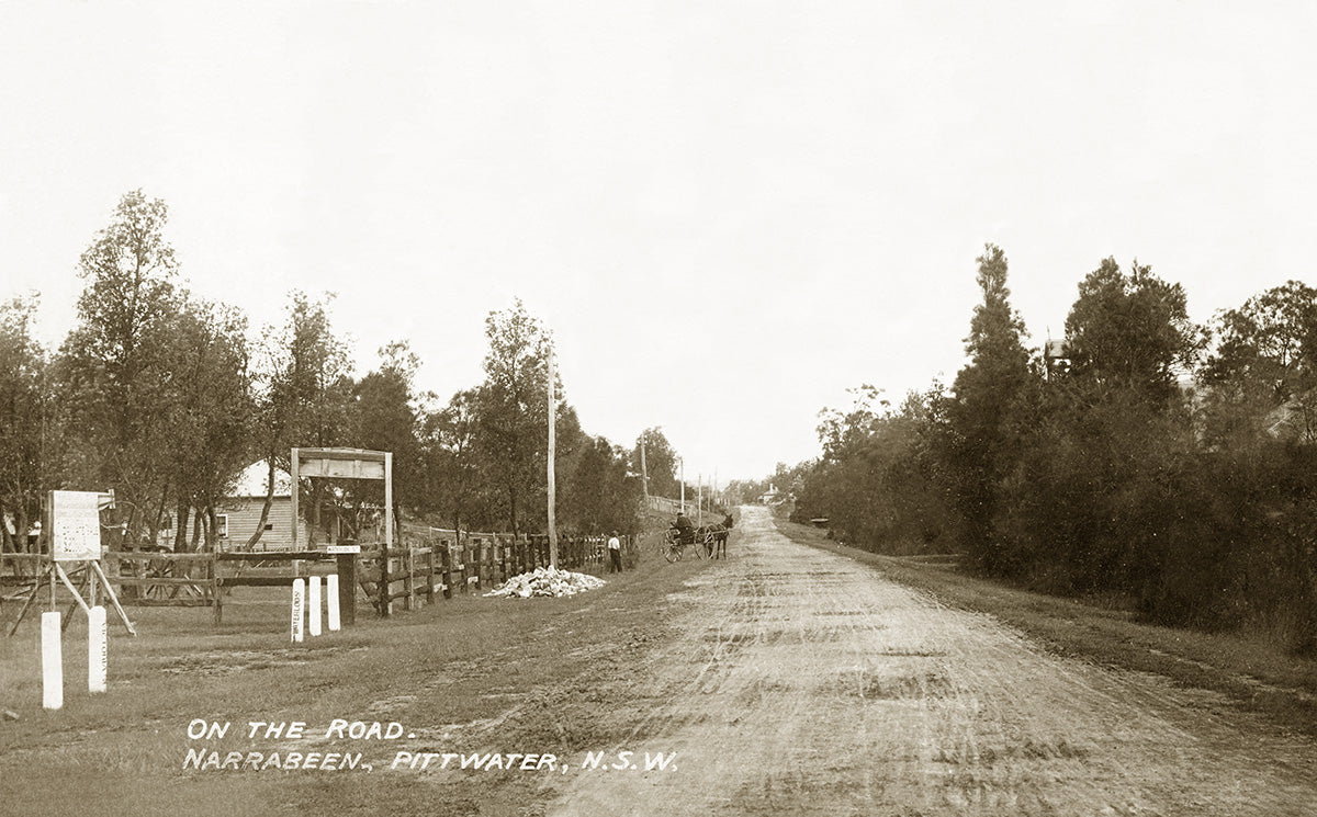 Looking South From Corner Of Pittwater Road And Waterloo Road, Narrabeen NSW Australia c.1900