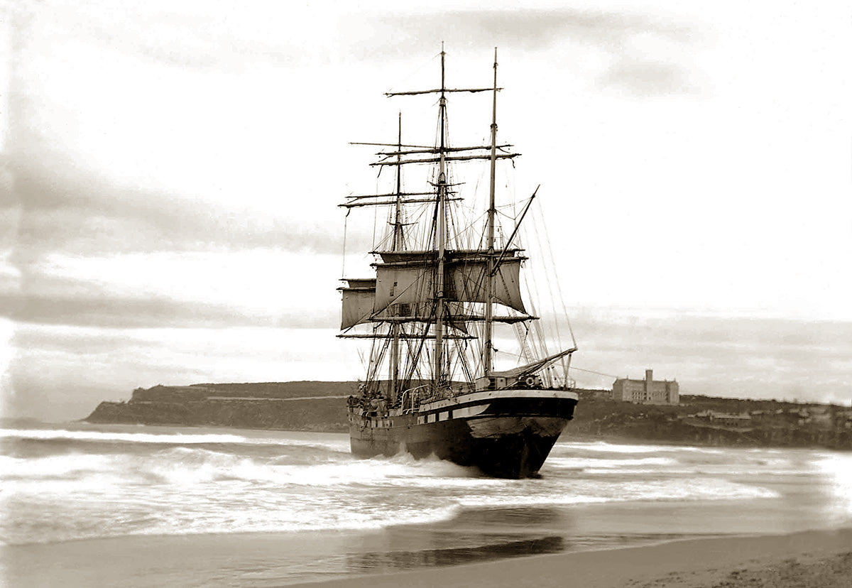 Vincennes Shipwrecked On Ocean Beach, Manly NSW Australia 1906