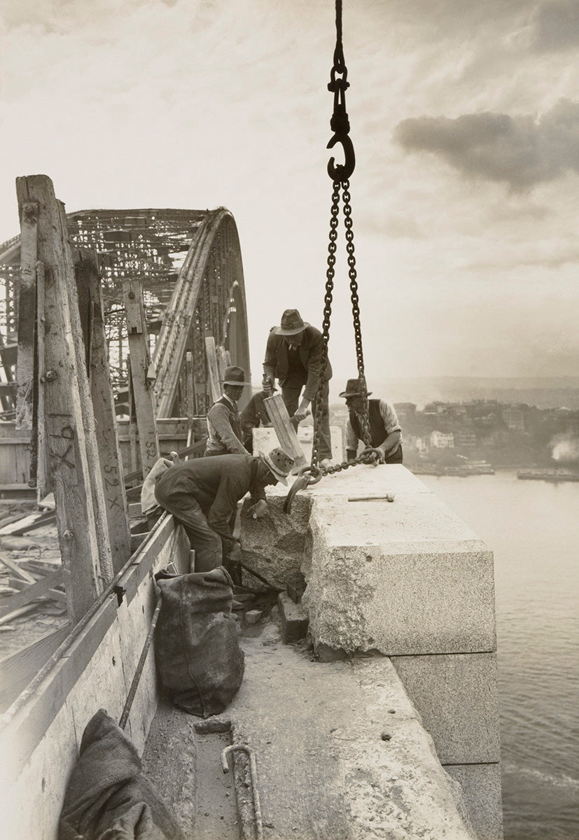 Sydney Harbour Bridge Under Construction, Sydney NSW Australia c.1931