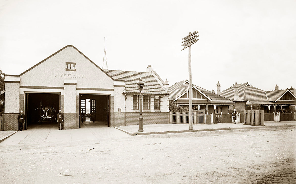 Fire Station, Five Dock NSW Australia 1920s 