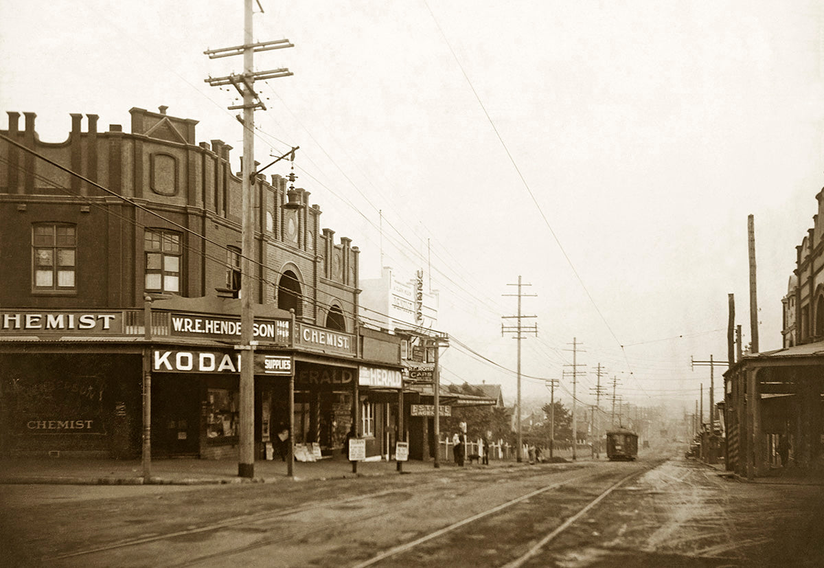 Corner Of Dalhousie Street And Ramsay Street, Haberfield NSW Australia 1920s