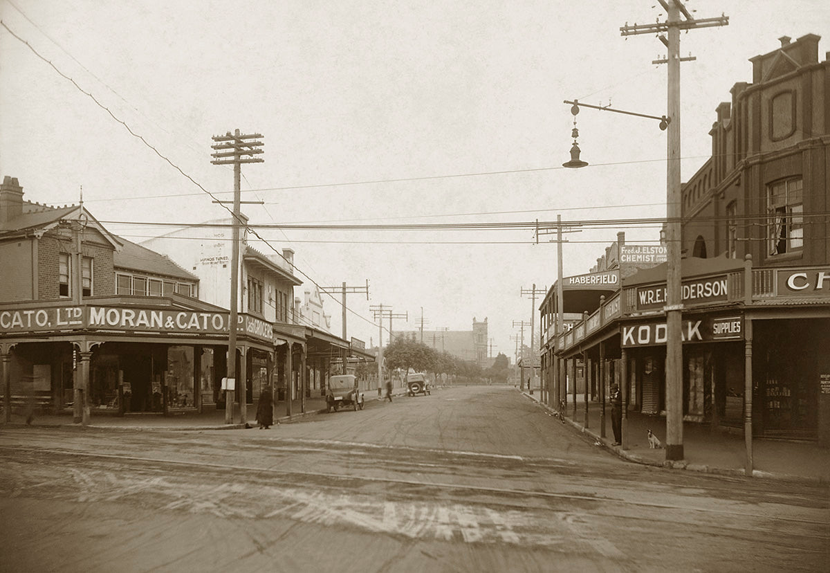 Corner Of Dalhousie Street And Ramsay Street, Haberfield NSW Australia 1920s