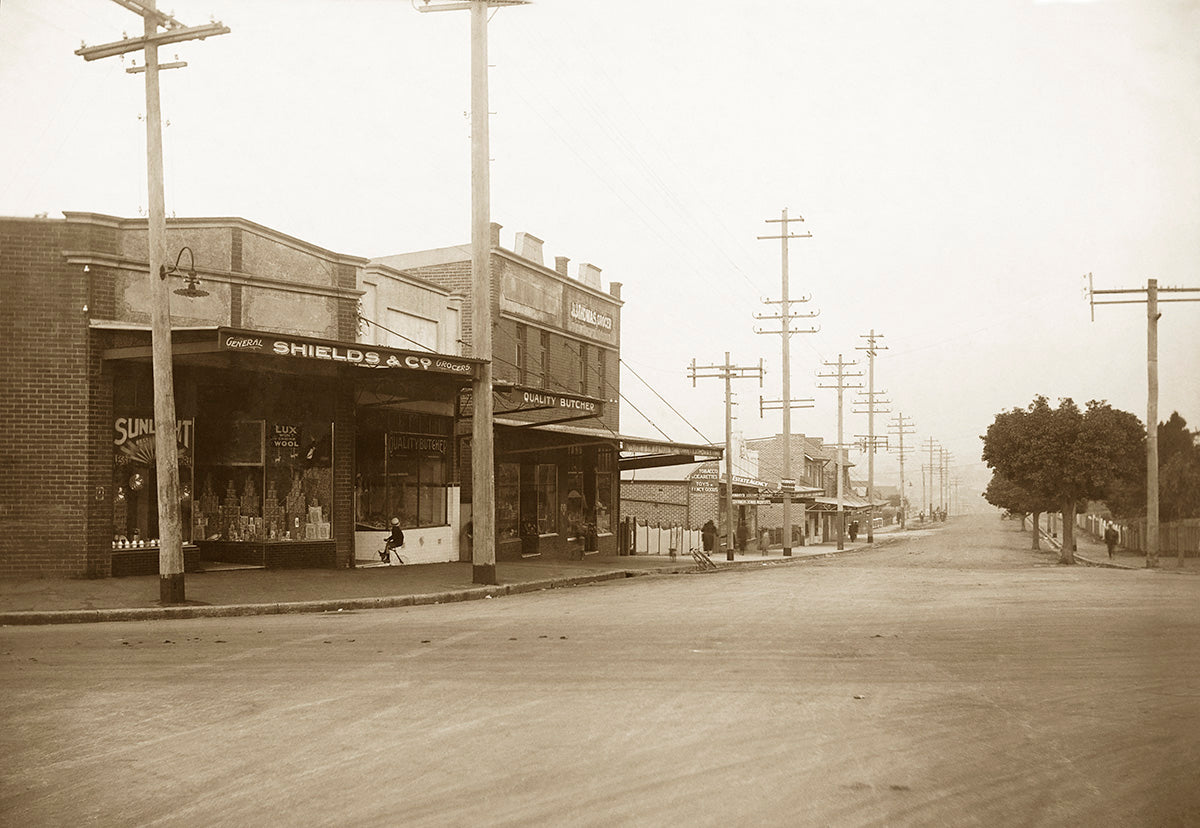 Corner Of Dalhousie Street And Waratah Street, Haberfield NSW Australia 1920s