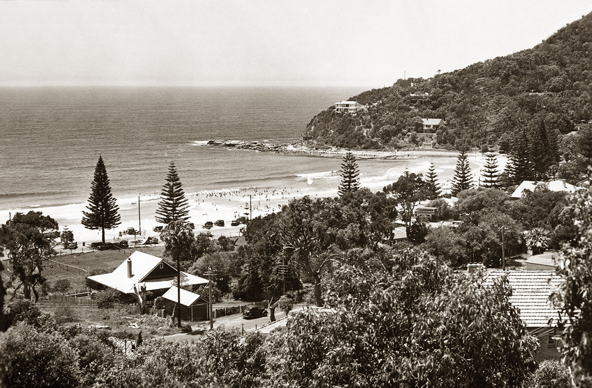 General View Of Beach, Palm Beach NSW Australia 1930s