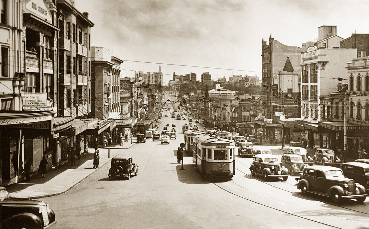 Kings Cross - William Street, Sydney NSW Australia c.1950