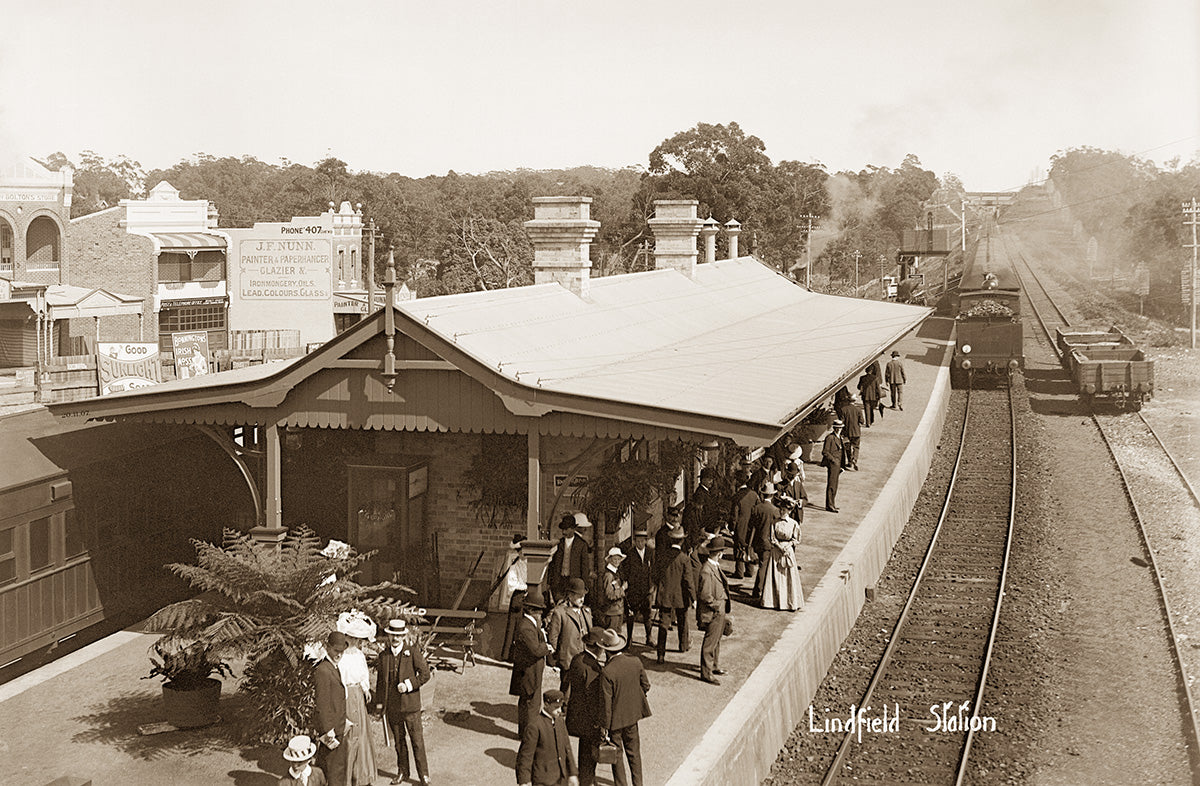 Railway Station, Lindfield NSW Australia 1907