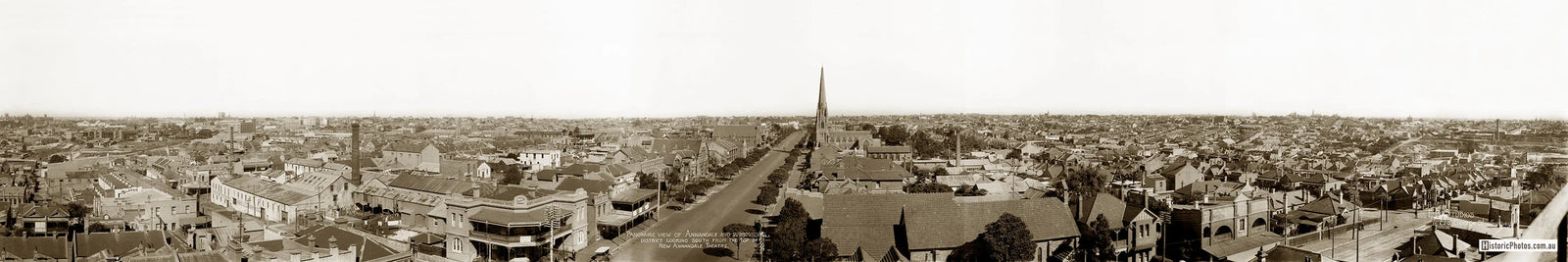 Panoramic View of Johnston Street Looking South, Annandale NSW Australia c.1928