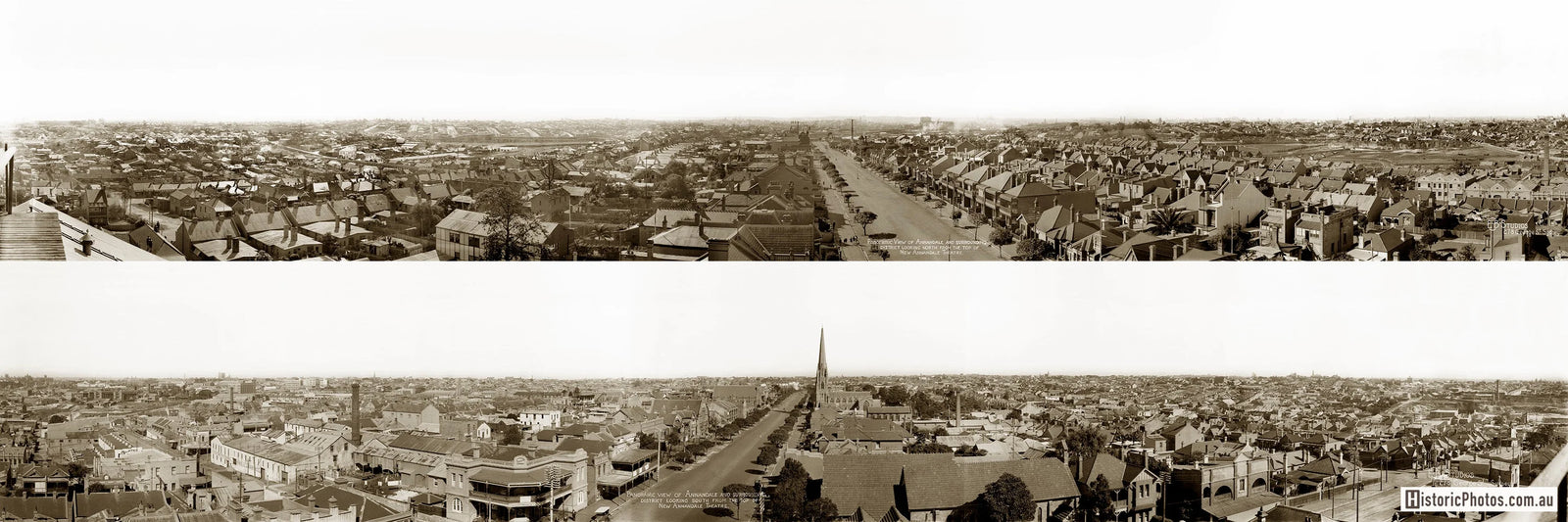 Panoramic View of Johnston Street, Annandale NSW Australia c.1928