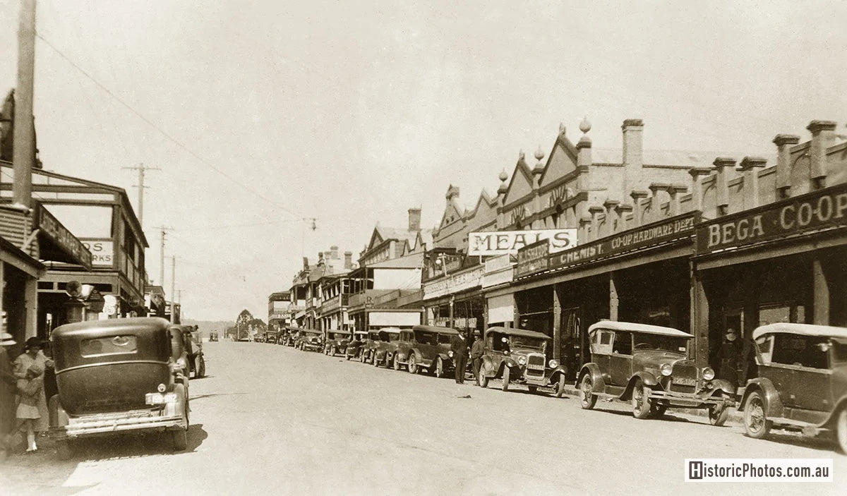 Main Street, Bega NSW Australia 1920s