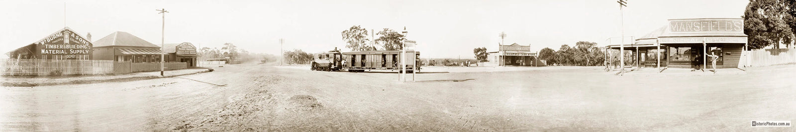 Kingsway From Port Hacking Road, Caringbah NSW Australia c.1919