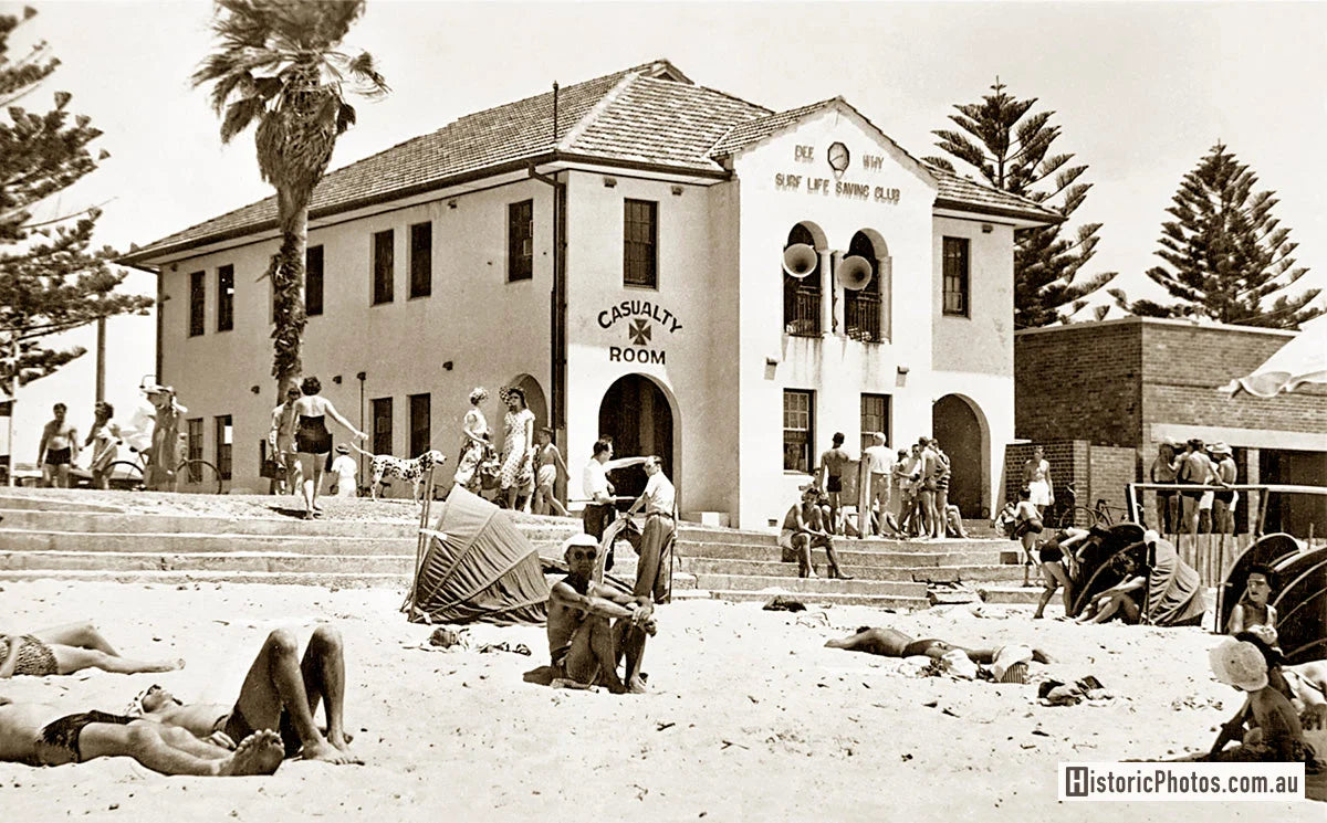 Surf Life Saving Club, Dee Why NSW Australia 1950s