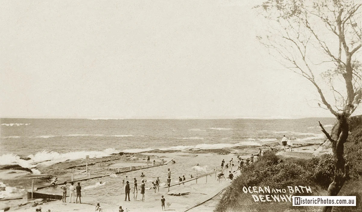 Ocean And Rock Bath, Dee Why NSW Australia c.1907
